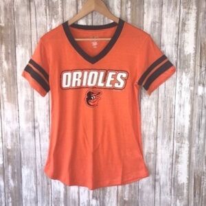 MLB Baltimore Orioles Orange Baseball Tee Women’s Small